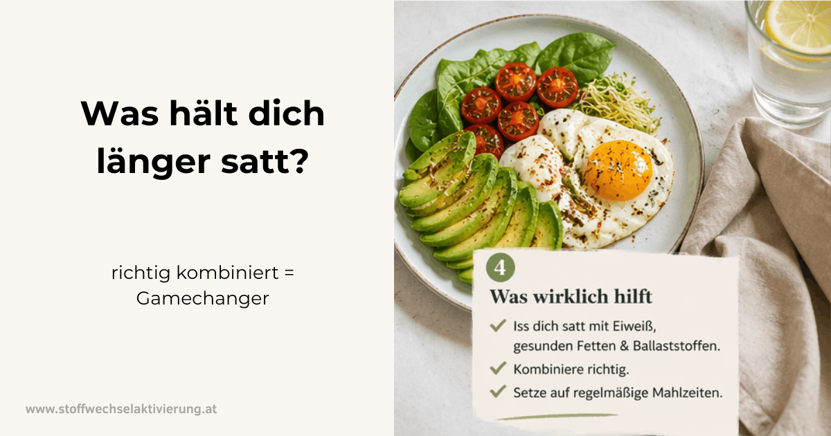 Heißhunger, was hält dich länger satt, Lebensmittel richtig kombiniert sind der Gamechanger