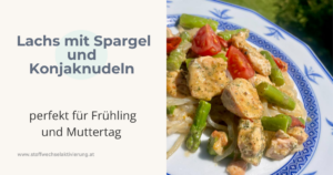 Lachs mit Spargel und Konjaknudeln – leicht, aromatisch & perfekt für den Frühling