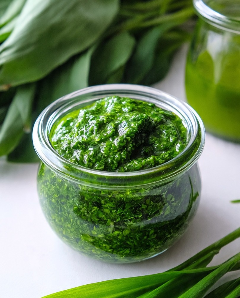 Bärlauchpesto selbst gemacht – einfach, aromatisch & haltbar bis Weihnachten