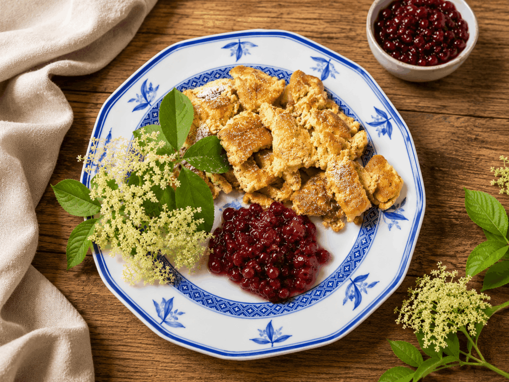 Holunderblüten-Kaiserschmarren Low Carb | Keto | glutenfrei