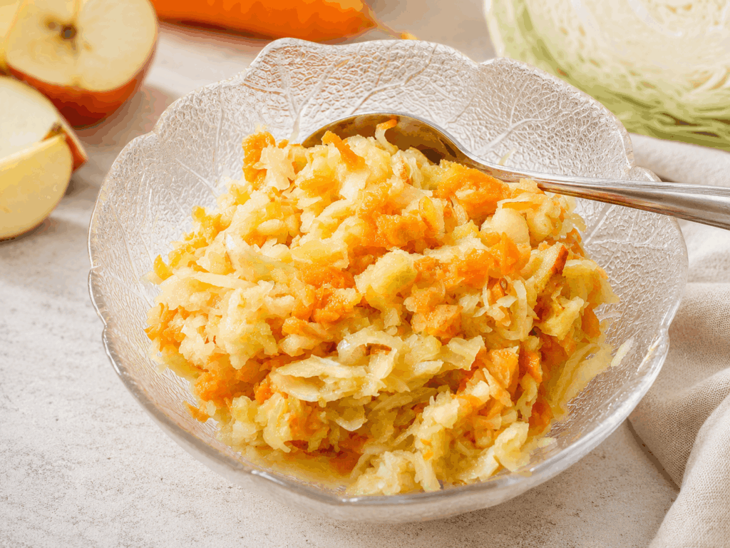 Karotten-Apfel-Sauerkraut-Rohkost – ein Immunbooster aus der Kindheit