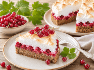 Johannisbeerkuchen mit Baiser – Low Carb & glutenfrei