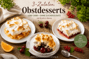 Obst mit Baiserhaube – eine feine kleine Nachspeise