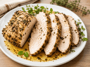 Putenfilet Niedertemperatur – saftig, einfach & ideal für Meal Prep
