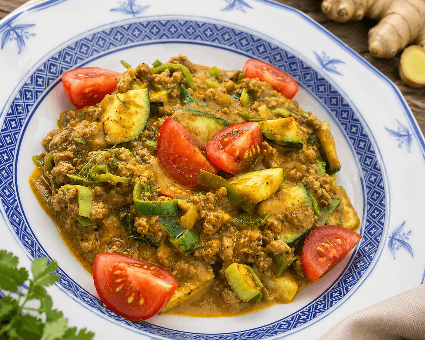 Sonnenblumenhack-Curry – vegane Eiweißquelle mal anders