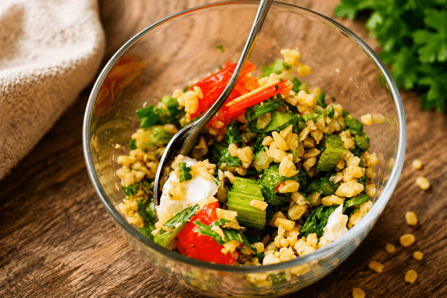 Lupinenschrot-Salat – schnell, eiweißreich & ideal für Veganer