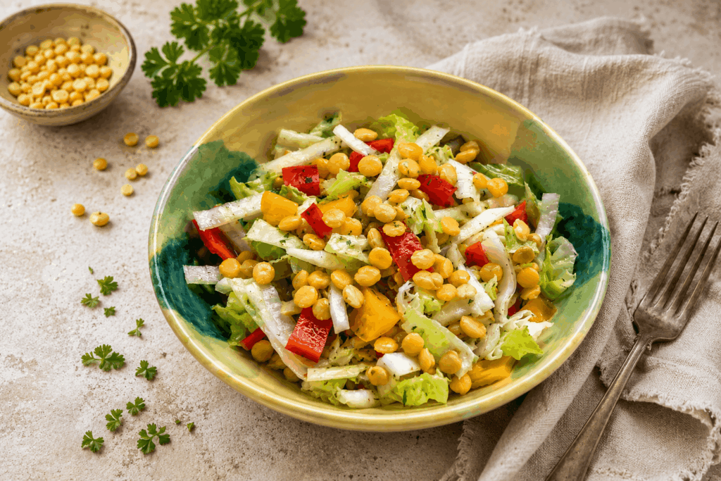 Salat mit Lupinenkernen – frisch, eiweißreich & ideal für Veganer